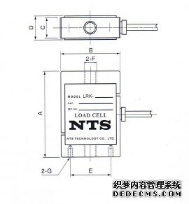 日本NTS  LRK-1KN称重传感器的产品尺寸